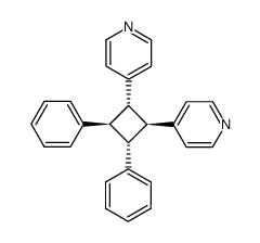 4,4'-(3,4-diphenyl-cyclobutane-1,2-diyl)-bis-pyridine Structure