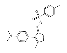 3-Methyl-2-p-dimethylaminophenyl-2-cyclopenten-1-on-oxim-p-toluolsulfonat结构式