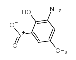 2-氨基-4-甲基-6-硝基苯酚结构式