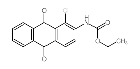 ethyl N-(1-chloro-9,10-dioxo-anthracen-2-yl)carbamate结构式