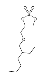 4-(2-ethylhexoxymethyl)-1,3,2-dioxathiolane 2,2-dioxide结构式