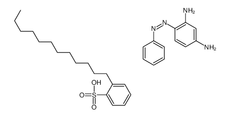 dodecylbenzenesulphonic acid, compound with 4-(phenylazo)benzene-1,3-diamine (1:1) structure