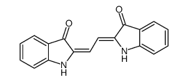 2-[2-(3-oxo-1H-indol-2-ylidene)ethylidene]-1H-indol-3-one结构式