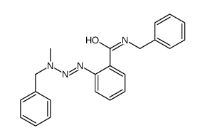 N-benzyl-2-[[benzyl(methyl)amino]diazenyl]benzamide Structure