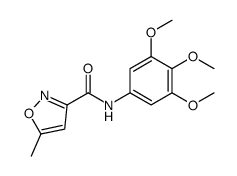 5-methyl-N-(3,4,5-trimethoxyphenyl)-1,2-oxazole-3-carboxamide结构式