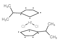 二氯化双(异丙基环戊二烯基)铪结构式