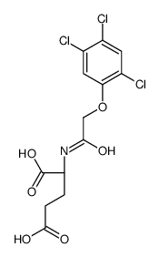 (2S)-2-[[2-(2,4,5-trichlorophenoxy)acetyl]amino]pentanedioic acid结构式