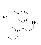 [3-(3,4-dimethylphenyl)-4-ethoxy-4-oxobutyl]azanium,chloride结构式
