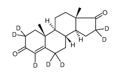 Androst-4-ene-3,17-dione-2,2,4,6,6,16,16-d7结构式