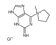 1-(2-Amino-7H-purin-6-yl)-1-methylpyrrolidinium Chloride structure