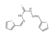 Carbonothioicdihydrazide, 2,2'-bis(2-thienylmethylene)- structure