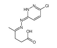 (4E)-4-[(6-chloropyridazin-3-yl)hydrazinylidene]pentanoic acid Structure