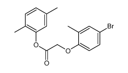 (2,5-dimethylphenyl) 2-(4-bromo-2-methylphenoxy)acetate Structure