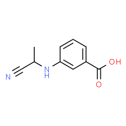 Benzoic acid, 3-[(1-cyanoethyl)amino]-, (-)- (9CI) structure