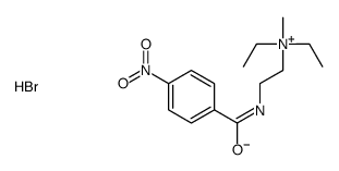 diethyl-methyl-[2-[(4-nitrobenzoyl)amino]ethyl]azanium,bromide Structure