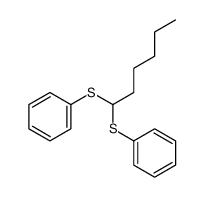 1-phenylsulfanylhexylsulfanylbenzene Structure