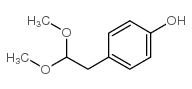 4-(2,2-二甲氧基乙基)-苯酚结构式