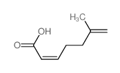 (2Z)-6-methylhepta-2,6-dienoic acid structure