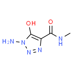 1H-1,2,3-Triazole-4-carboxamide, 1-amino-5-hydroxy-N-methyl- (9CI) structure