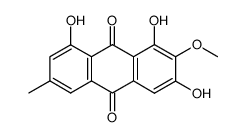 1,3,8-Trihydroxy-2-methoxy-6-methylanthraquinone Structure