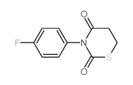 2H-1,3-Thiazine-2,4(3H)-dione,3-(4-fluorophenyl)dihydro- Structure