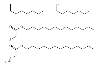 tetradecyl 4,4-dioctyl-7-oxo-8-oxa-3,5-dithia-4-stannadocosanoate结构式