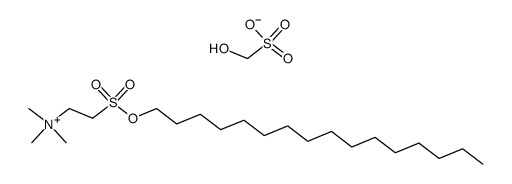 2-((hexadecyloxy)sulfonyl)-N,N,N-trimethylethan-1-aminium hydroxymethanesulfonate Structure