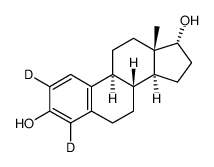 17alpha-estradiol-2,4-d2 Structure