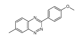 3-(4-methoxyphenyl)-7-methyl-1,2,4-benzotriazine结构式