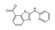 7-nitro-N-pyridin-2-yl-1,3-benzothiazol-2-amine Structure