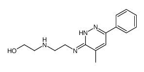 2-[2-[(4-methyl-6-phenylpyridazin-3-yl)amino]ethylamino]ethanol结构式