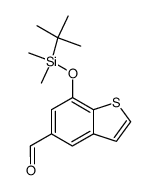 7-(tert-butyldimethylsilanyloxy)benzo[b]thiophene-5-carbaldehyde Structure