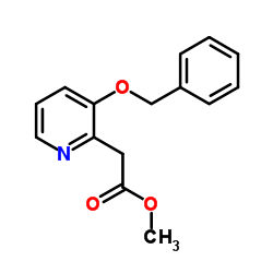 Methyl [3-(benzyloxy)-2-pyridinyl]acetate Structure