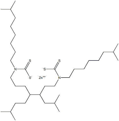 Zinc, bis(diisononylcarbamodithioato-S,S')-结构式