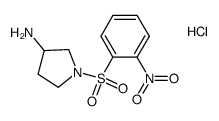 1-(2-NITRO-BENZENESULFONYL)-PYRROLIDIN-3-YLAMINE HYDROCHLORIDE structure