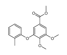 3,4-dimethoxy-5-o-tolyloxy-benzoic acid methyl ester结构式