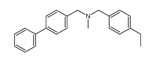 (4-ethyl-benzyl)-methyl-(4-phenyl-benzyl)-amine结构式