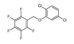 1-[(2,5-dichlorophenoxy)methyl]-2,3,4,5,6-pentafluorobenzene结构式