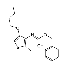 benzyl N-(4-butoxy-2-methylthiophen-3-yl)carbamate结构式