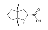 (1R,3S,5R)-2-Azabicyclo[3.3.0]octane-3-carboxylic Acid Structure