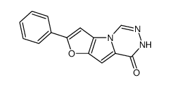 7-phenyl-1,2-dihydrofuro(2',3':4,5)pyrrolo(1,2-d)-1,2,4-triazin-1-one Structure