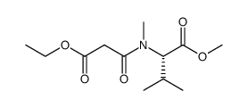 (S)-2-[(2-Ethoxycarbonyl-acetyl)-methyl-amino]-3-methyl-butyric acid methyl ester结构式