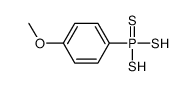 (4-methoxyphenyl)-bis(sulfanyl)-sulfanylidene-λ5-phosphane结构式