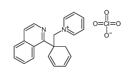 1-[1-(pyridin-1-ium-1-ylmethyl)cyclohexa-2,4-dien-1-yl]isoquinoline,perchlorate结构式