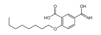 5-carbamoyl-2-octoxybenzoic acid结构式