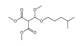 2-[Methoxy-(4-methyl-pentyloxy)-methyl]-malonic acid dimethyl ester结构式