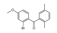 (2-bromo-4-methoxyphenyl)-(2,5-dimethylphenyl)methanone Structure