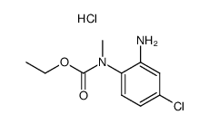 ethyl N-(2-amino-4-chlorophenyl)-N-methylcarbamate hydrochloride结构式