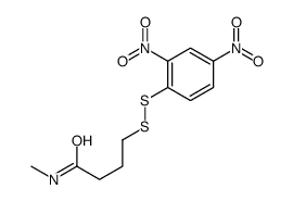 4-[(2,4-dinitrophenyl)disulfanyl]-N-methylbutanamide Structure