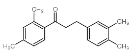 2',4'-DIMETHYL-3-(3,4-DIMETHYLPHENYL)PROPIOPHENONE结构式